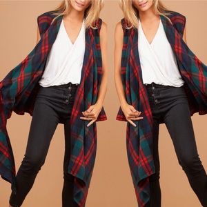 💚GREEN PLAID VEST